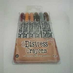 Tim Holtz Ranger Distress Crayons set of 6.